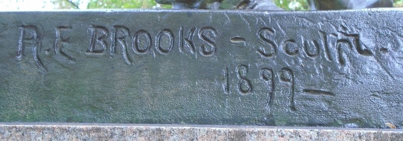 Colonel Thomas Cass Statue Sculptor's Mark. Click for full size. Colonel Thomas Cass Statue Sculptor's Mark image. Click for full size.