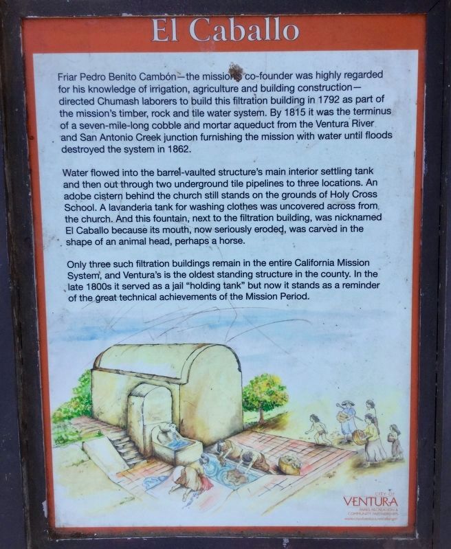 El Caballo Fountain Marker. Click for full size. El Caballo Fountain Marker image. Click for full size.