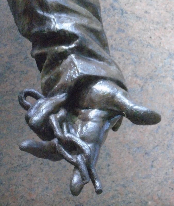 Wendell Phillips Statue Detail image. Click for full size.