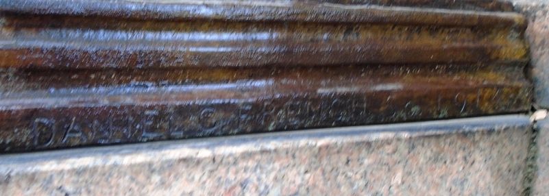 Wendell Phillips Statue Sculptor's Mark image. Click for full size.