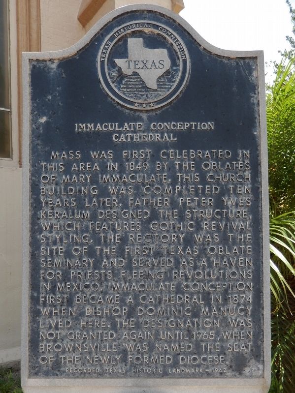 Immaculate Conception Cathedral Marker. Click for full size. Immaculate Conception Cathedral Marker image. Click for full size.