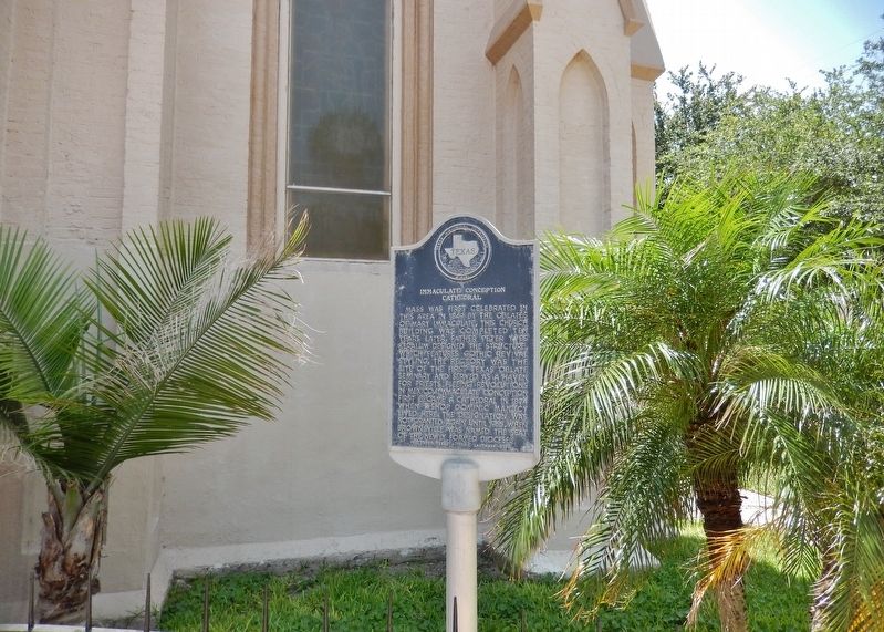 Immaculate Conception Cathedral Marker (<i>wide view</i>) image. Click for full size.