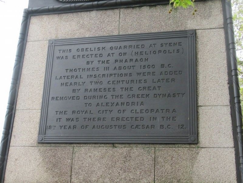 Cleopatra's Needle Marker image. Click for full size.