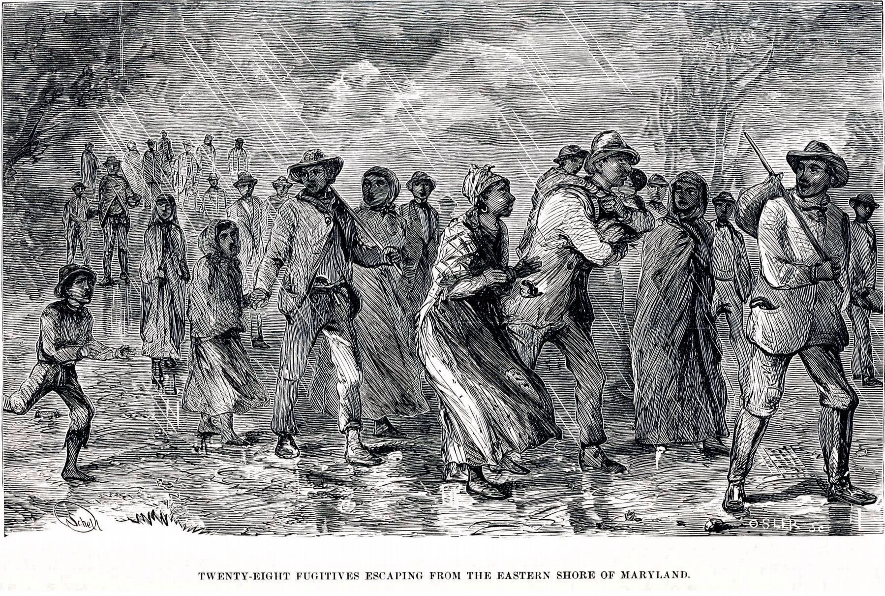 “Twenty-Eight Fugitives Escaping from the Eastern Shore of Maryland”. Click for full size. “Twenty-Eight Fugitives Escaping from the Eastern Shore of Maryland” image. Click for full size.