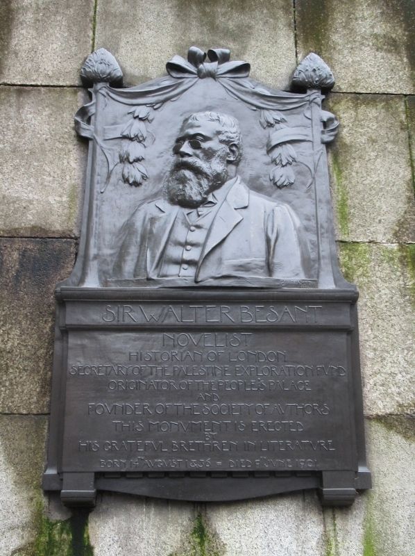 Sir Walter Besant Marker. Click for full size. Sir Walter Besant Marker image. Click for full size.