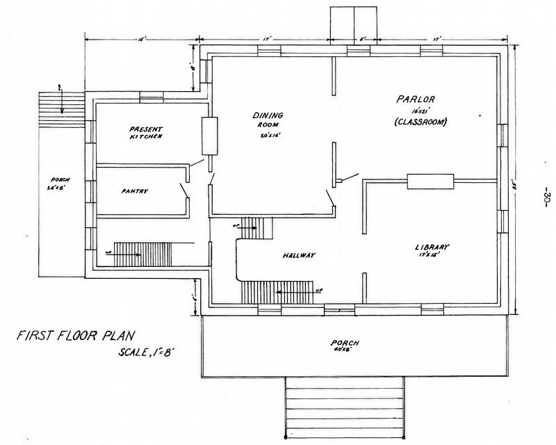 First Floor Plan - MacAlpine House image. Click for full size.