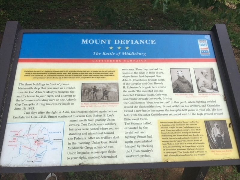 Mount Defiance Marker. Click for full size. Mount Defiance Marker image. Click for full size.