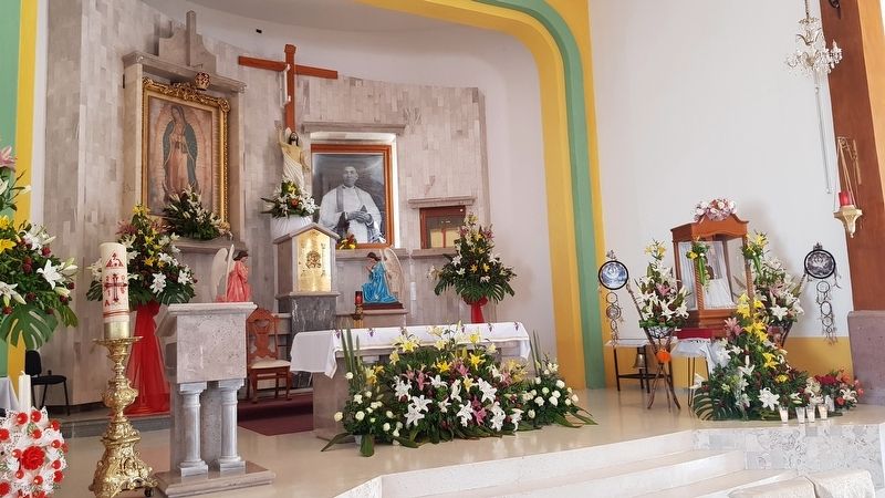 The altar of the The Virgin of Guadalupe Church image. Click for full size.