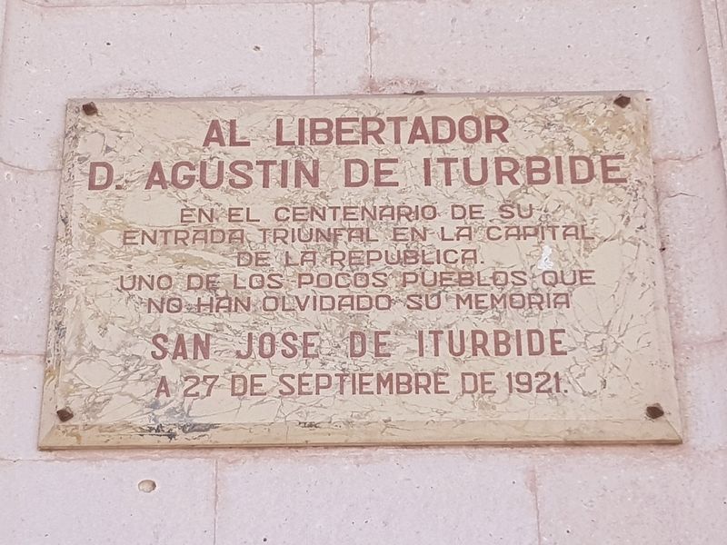 To the Liberator Agustn Iturbide Marker image. Click for full size.
