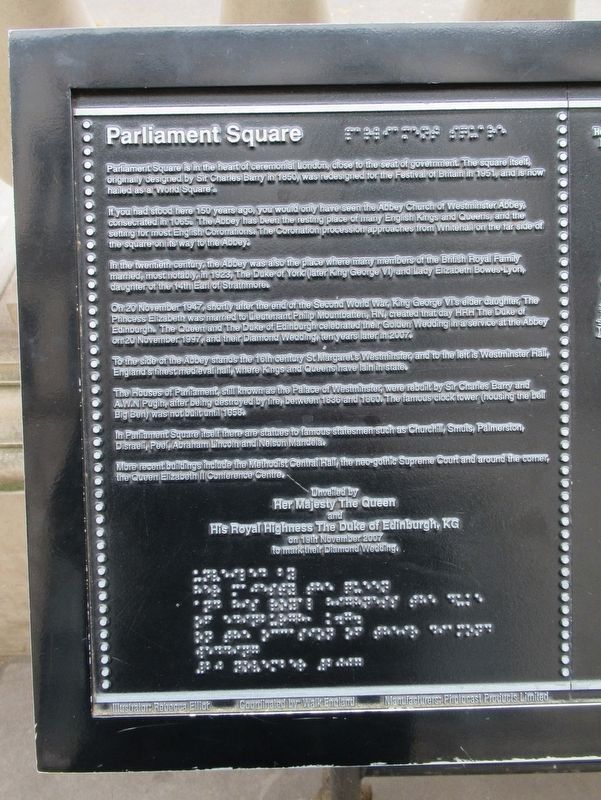 Parliament Square Marker image. Click for full size.
