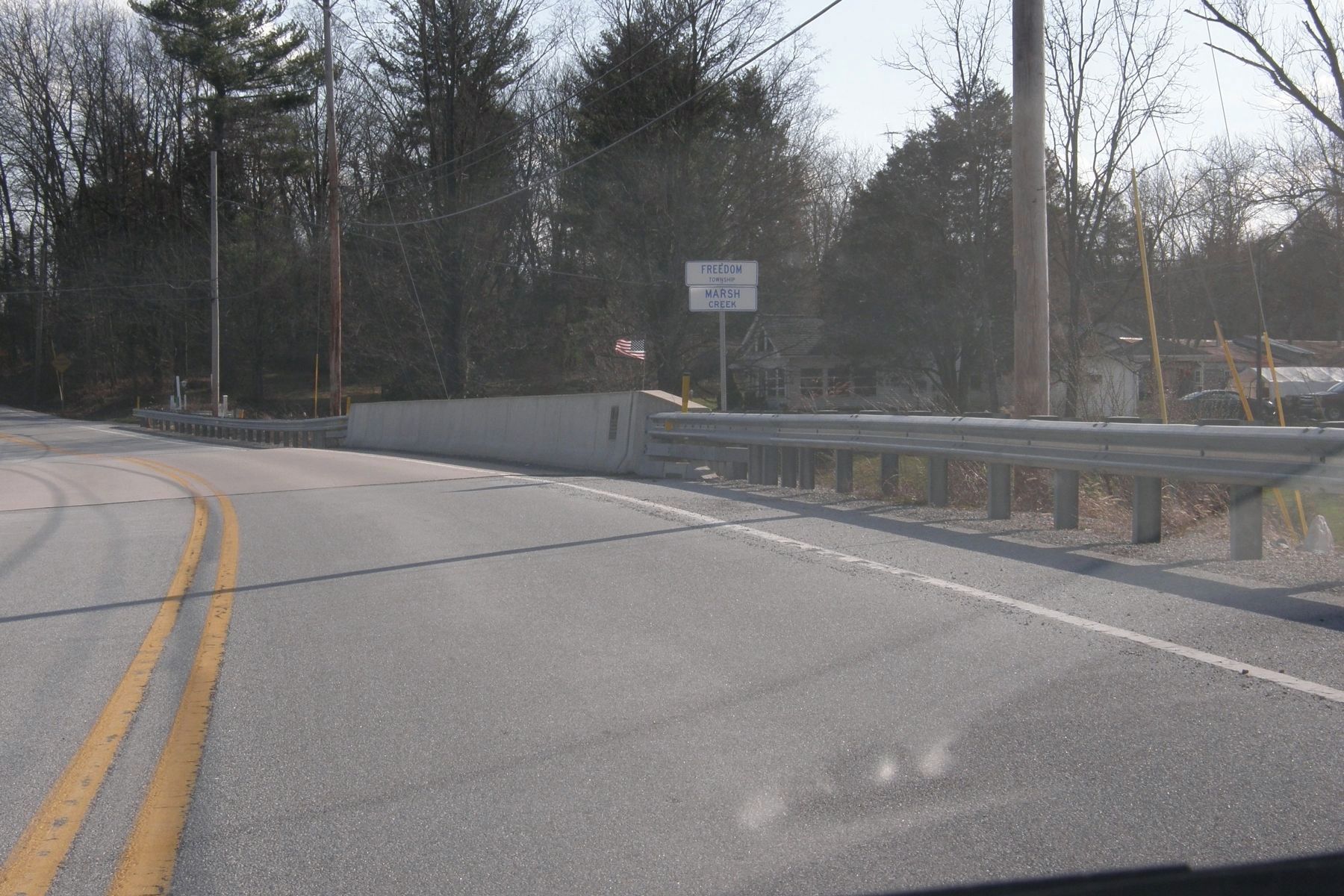 David L. Grove marker at the Marsh Creek Bridge. Click for full size. David L. Grove marker at the Marsh Creek Bridge image. Click for full size.