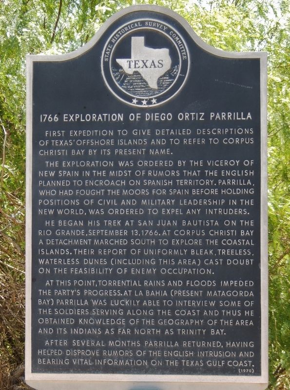 1766 Exploration of Diego Ortiz Parilla Marker. Click for full size. 1766 Exploration of Diego Ortiz Parilla Marker image. Click for full size.