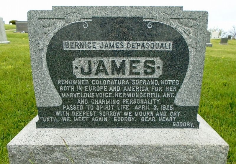 Bernice James DePasquali Monument. Click for full size. Bernice James DePasquali Monument image. Click for full size.