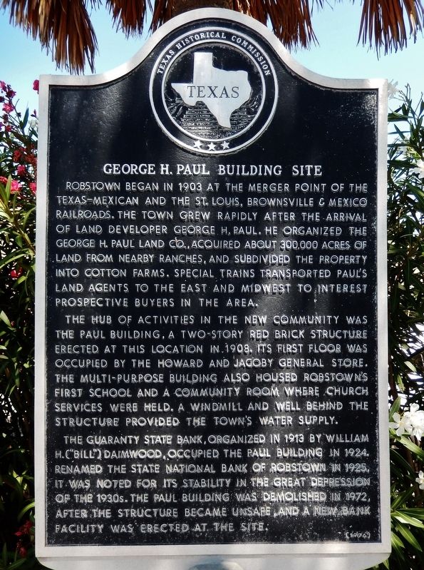 George H. Paul Building Site Marker image. Click for full size.