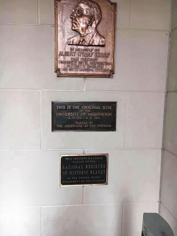 Original Site of the University of Washington Marker. Click for full size. Original Site of the University of Washington Marker image. Click for full size.