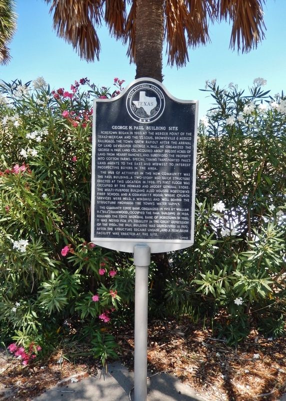 George H. Paul Building Site Marker (<i>tall view</i>). Click for full size. George H. Paul Building Site Marker (<i>tall view</i>) image. Click for full size.