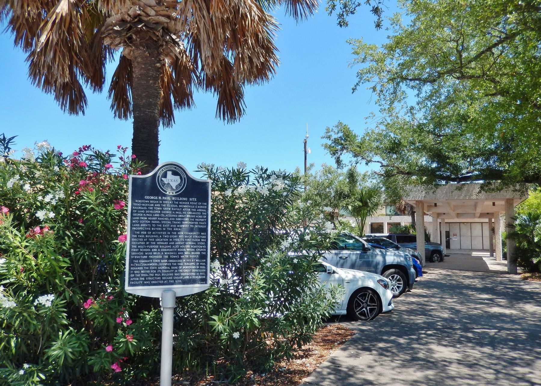 George H. Paul Building Site Marker (<i>wide view</i>). Click for full size. George H. Paul Building Site Marker (<i>wide view</i>) image. Click for full size.