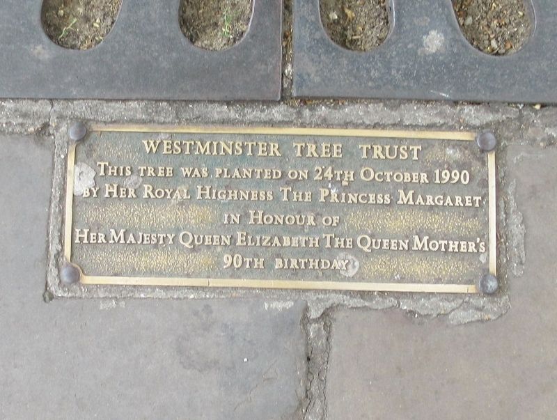 Westminster Tree Trust Marker. Click for full size. Westminster Tree Trust Marker image. Click for full size.