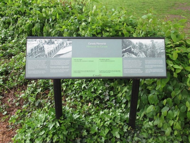 Canada Memorial Marker image. Click for full size.