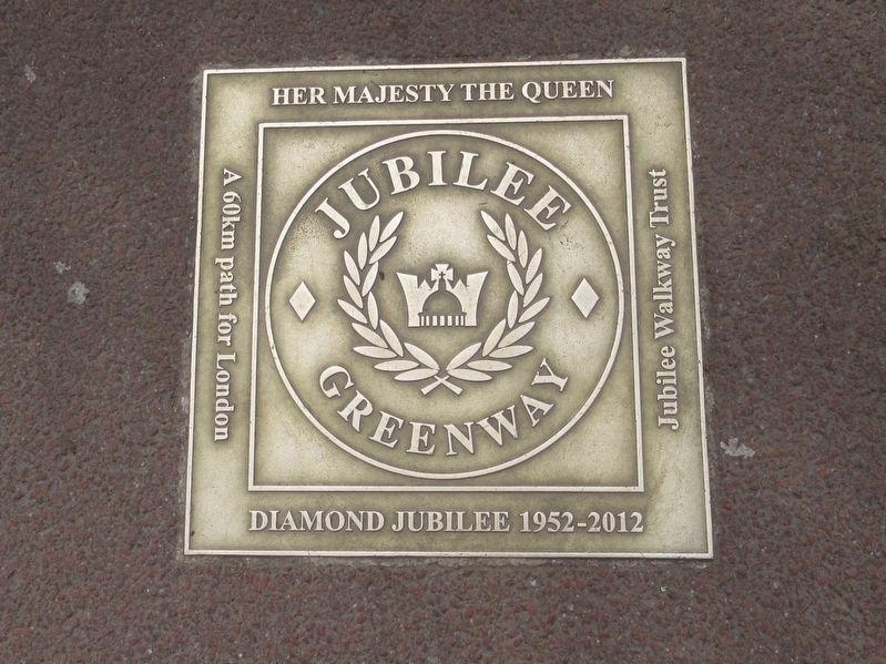 Jubilee Greenway Marker. Click for full size. Jubilee Greenway Marker image. Click for full size.