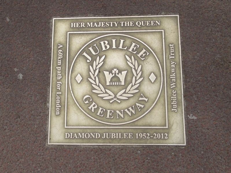 Jubilee Greenway Marker image. Click for full size.