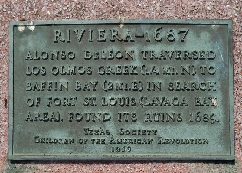 Riviera - 1687 Marker image. Click for full size.