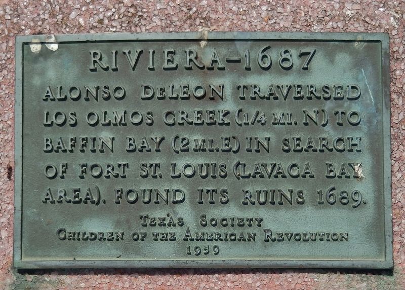 Riviera - 1687 Marker. Click for full size. Riviera - 1687 Marker image. Click for full size.