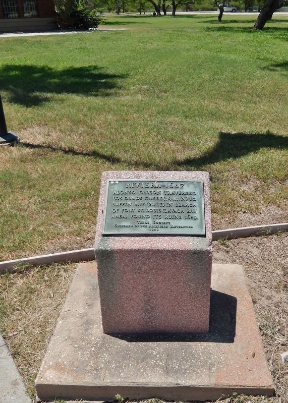 Riviera - 1687 Marker (<i>tall view</i>). Click for full size. Riviera - 1687 Marker (<i>tall view</i>) image. Click for full size.