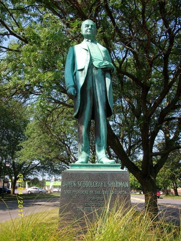 James Schoolcraft Sherman Statue. Click for full size. James Schoolcraft Sherman Statue image. Click for full size.
