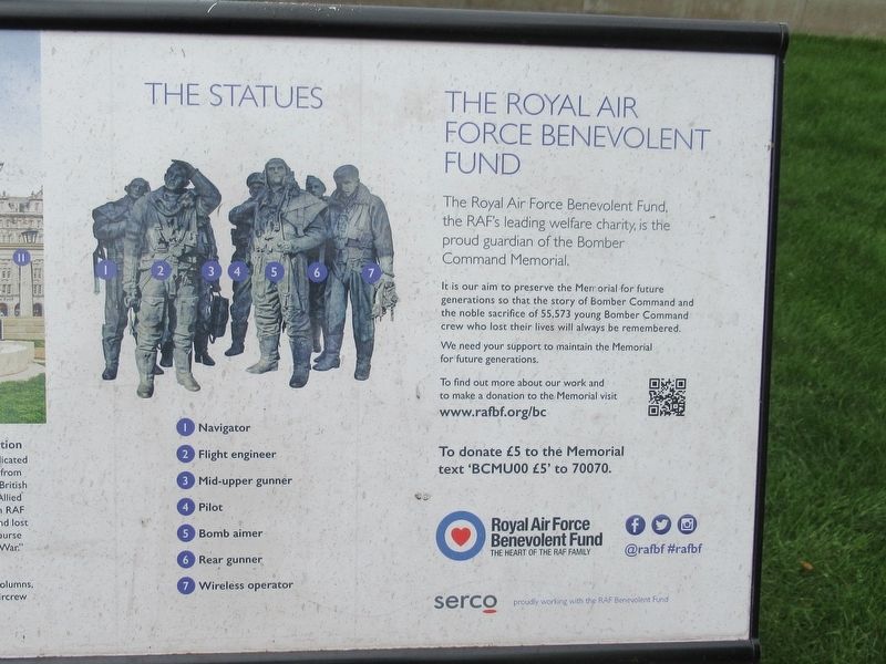 The Bomber Command Memorial Marker image. Click for full size.