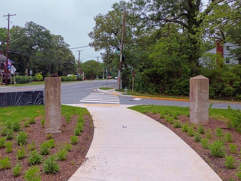 MacAlpine Gate Posts<br>at Baltimore Avenue & Albion Road image. Click for full size.