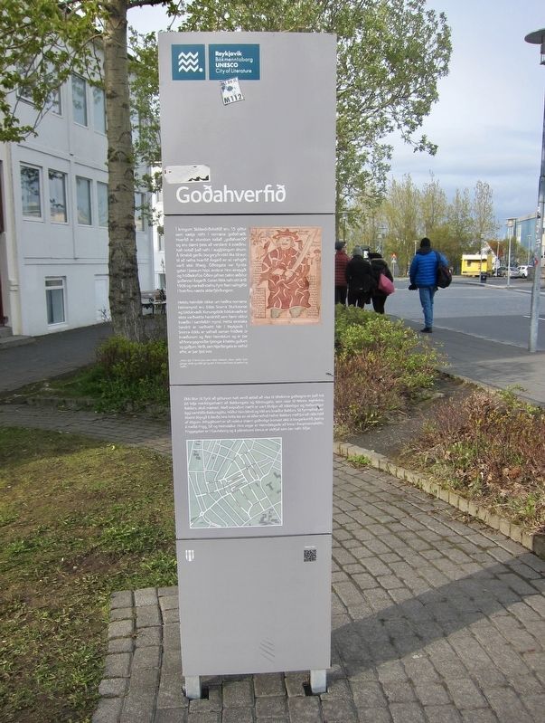 Neighbourhood of the Gods / Goahverfi Marker - Icelandic Side image. Click for full size.