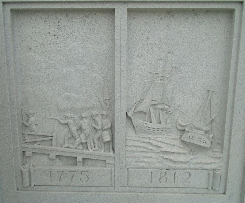 War Memorial 1775 and 1812 Reliefs image. Click for full size.