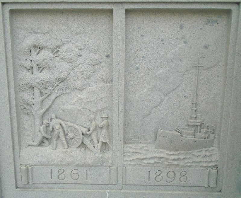 War Memorial 1861 and 1898 Reliefs image. Click for full size.