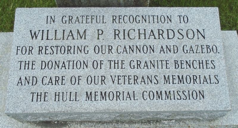 War Memorial Richardson Marker image. Click for full size.