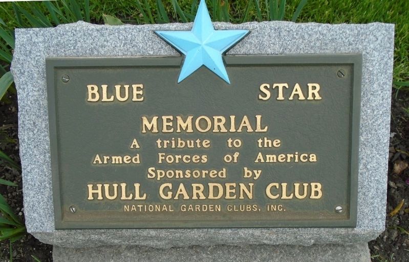 War Memorial Blue Star Memorial Marker image. Click for full size.