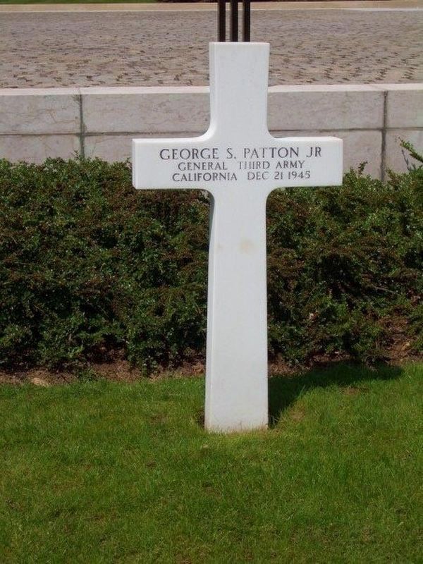 Grave of General George S. Patton, Jr. image. Click for full size.