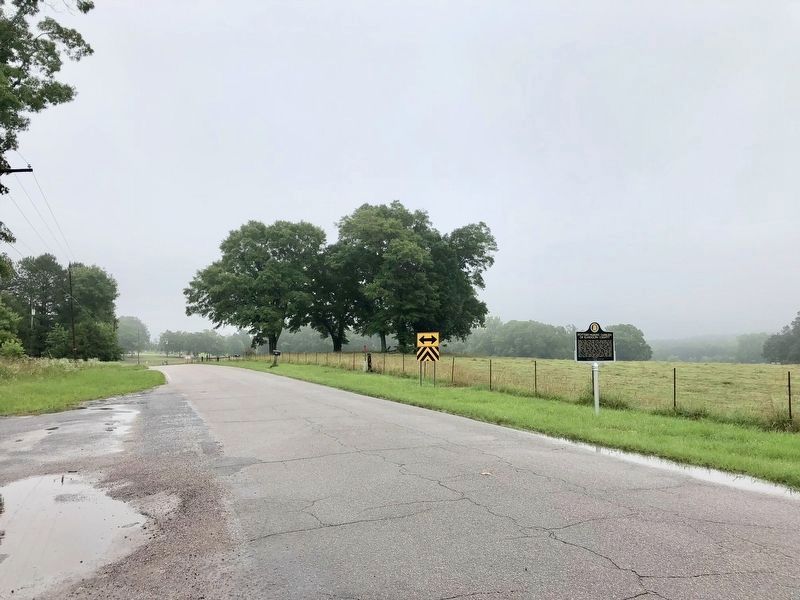 View of marker looking south on County Road 75. image. Click for full size.