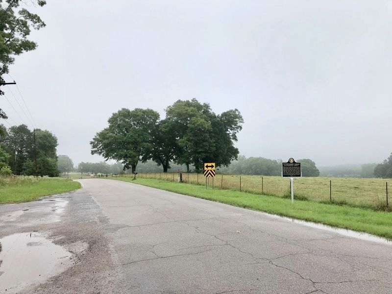 View of marker looking south on County Road 75.. Click for full size. View of marker looking south on County Road 75. image. Click for full size.