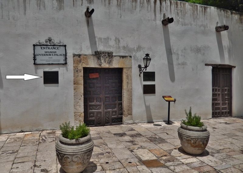 Spanish Governor's Palace Marker (<i>wide view; marker visible left of entrance</i>). Click for full size. Spanish Governor's Palace Marker (<i>wide view; marker visible left of entrance</i>) image. Click for full size.