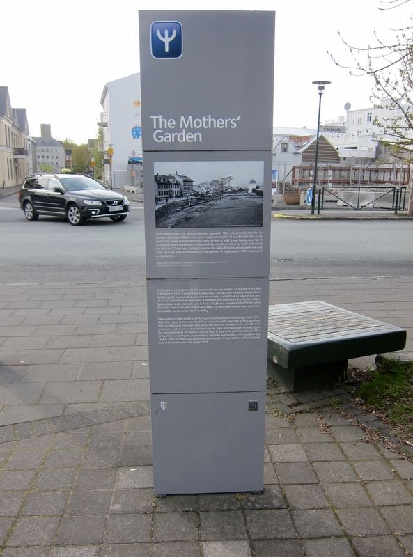 The Mothers' Garden / Męšragaršurinn Marker - English Side. Click for full size. The Mothers' Garden / Męšragaršurinn Marker - English Side image. Click for full size.