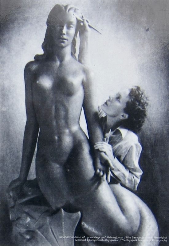 Marker Inset Photo: Nina Sęmundsson with her Original Mermaid. Click for full size. Marker Inset Photo: Nina Sęmundsson with her Original Mermaid image. Click for full size.