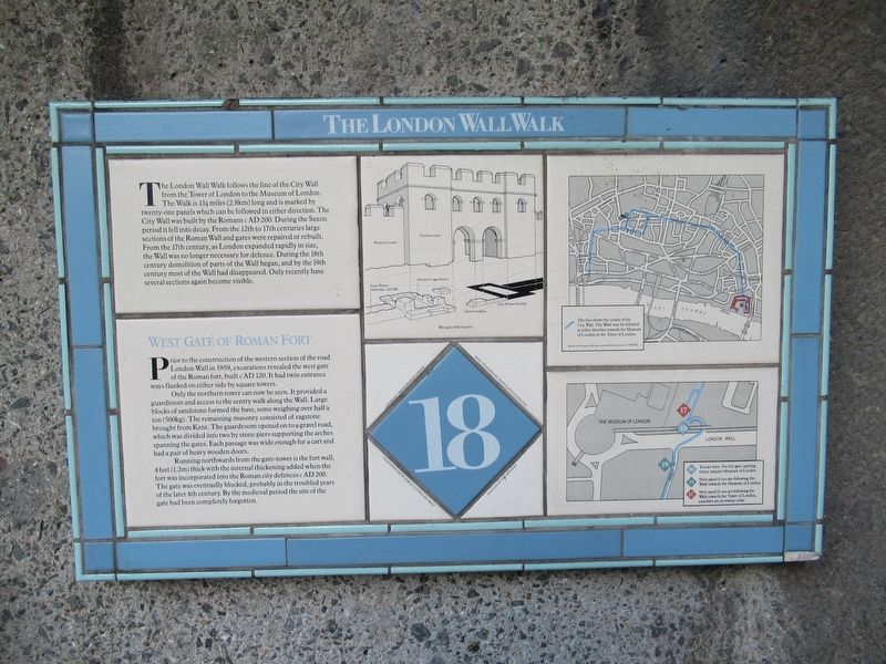 The London Wall Walk – 18 Marker image. Click for full size.