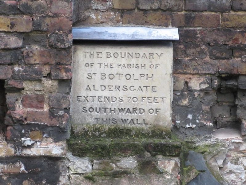 The boundary of St Botolph Marker image. Click for full size.