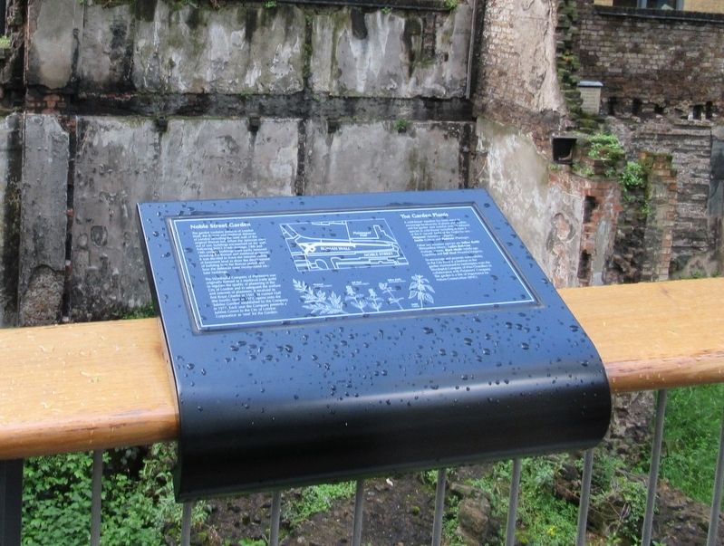 Noble Street Garden Marker. Click for full size. Noble Street Garden Marker image. Click for full size.