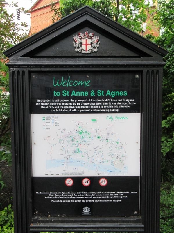St. Anne & St. Agnes Marker. Click for full size. St. Anne & St. Agnes Marker image. Click for full size.