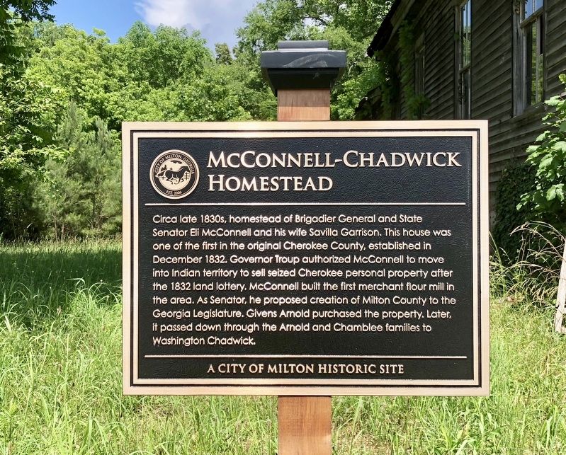 McConnell-Chadwick Homestead Marker image. Click for full size.