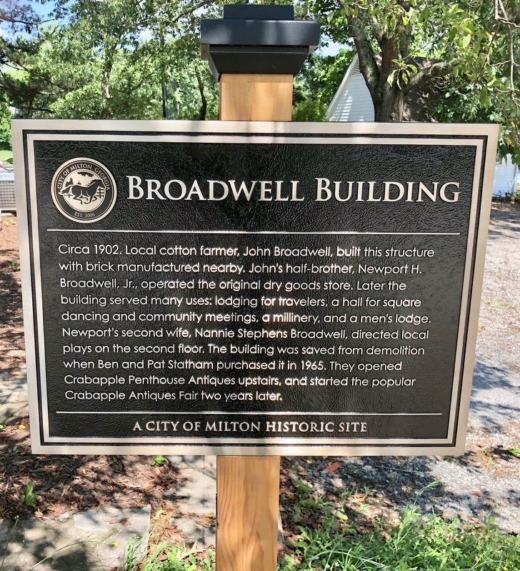 Broadwell Building Marker image. Click for full size.