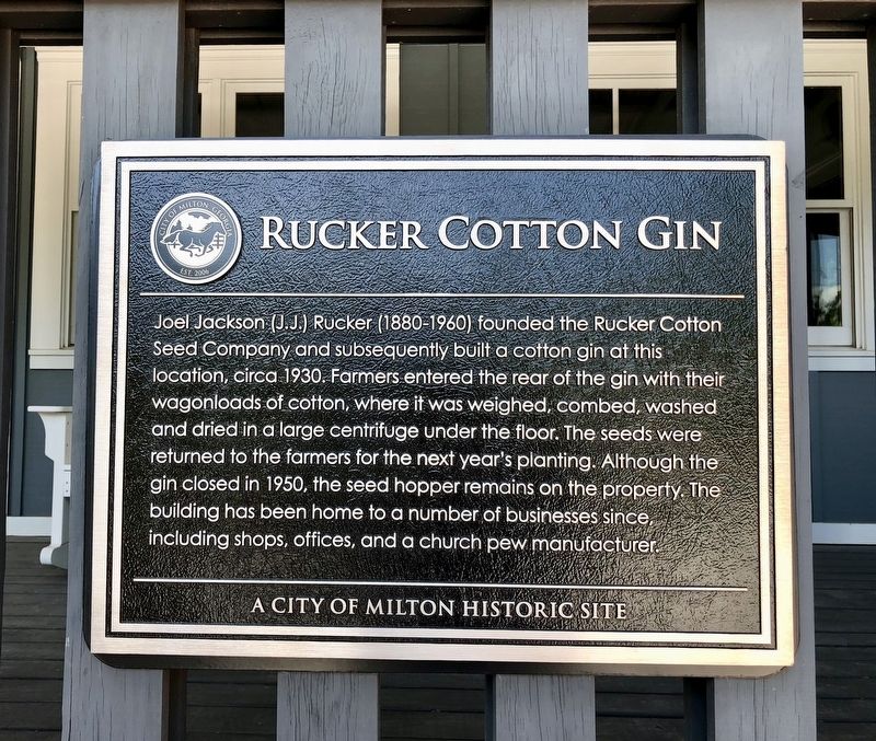 Rucker Cotton Gin Marker image. Click for full size.