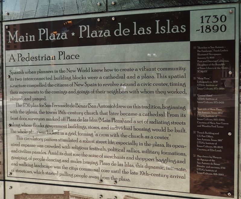 Main Plaza - Plaza de las Islas Marker image. Click for full size.